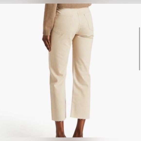 FRAME Le Jane Crop Striped Straight-Leg Jeans NWT SZ 26 ✨✨🔥🔥 - Picture 6 of 7